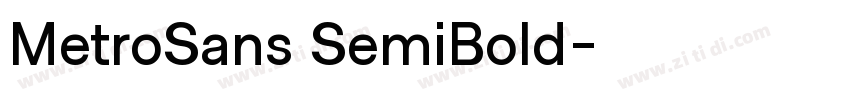 MetroSans SemiBold字体转换